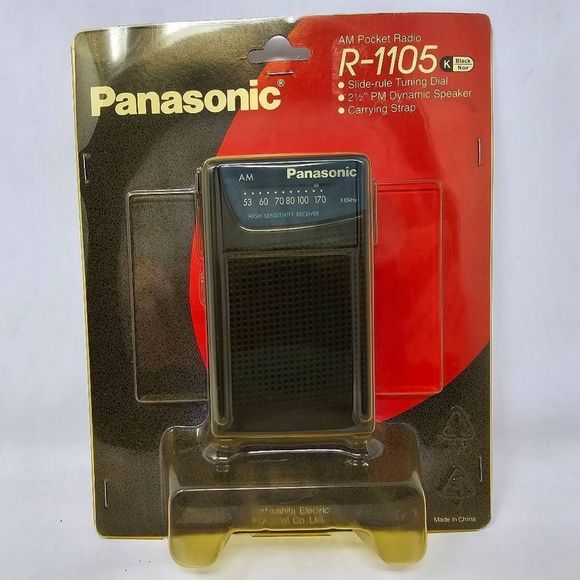 BRAND NEW SEALED PANASONIC R-1105 PORTABLE RECEIVER AM VINTAGE POCKET RADIO - Picture 1 of 6